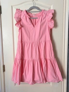 A Loves A Poplin Waistless Babydoll Mini Dress, Small